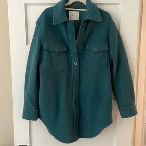 Dark teal Shacket